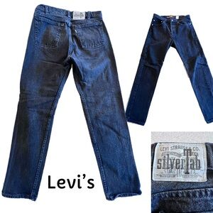 Levi's Vintage Silver Tab Buttonfly Black Straight & Narrow Men’s Jeans W33 L30